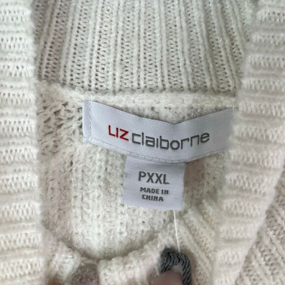 NWT Women's Liz Claiborne Long Sleeve With Rhinestones Sweater Size PXXL #593 - Picture 7 of 12